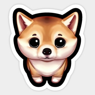 Shiba Inu's Charming Aura Sticker